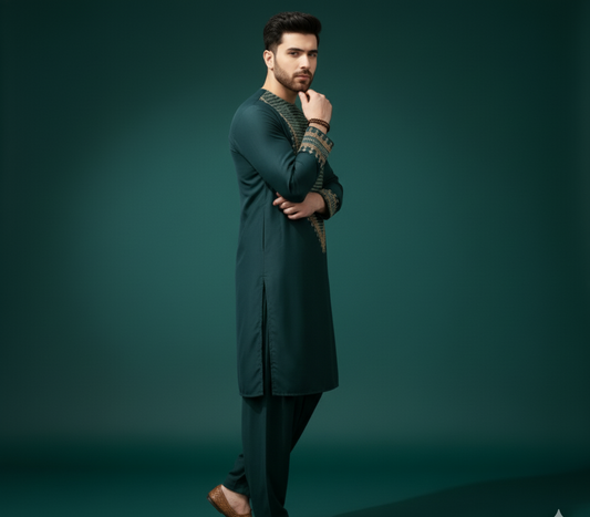 The Emerald Elite Kurta Set