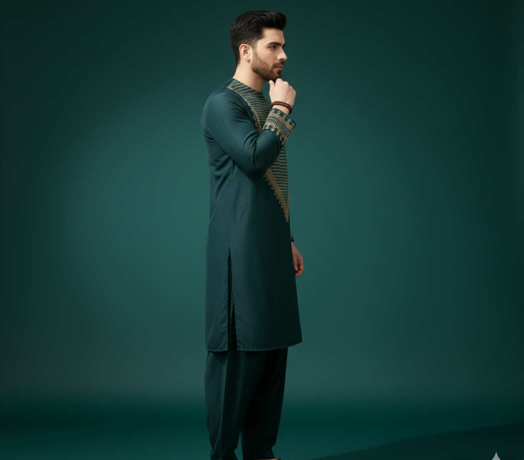 The Emerald Elite Kurta Set