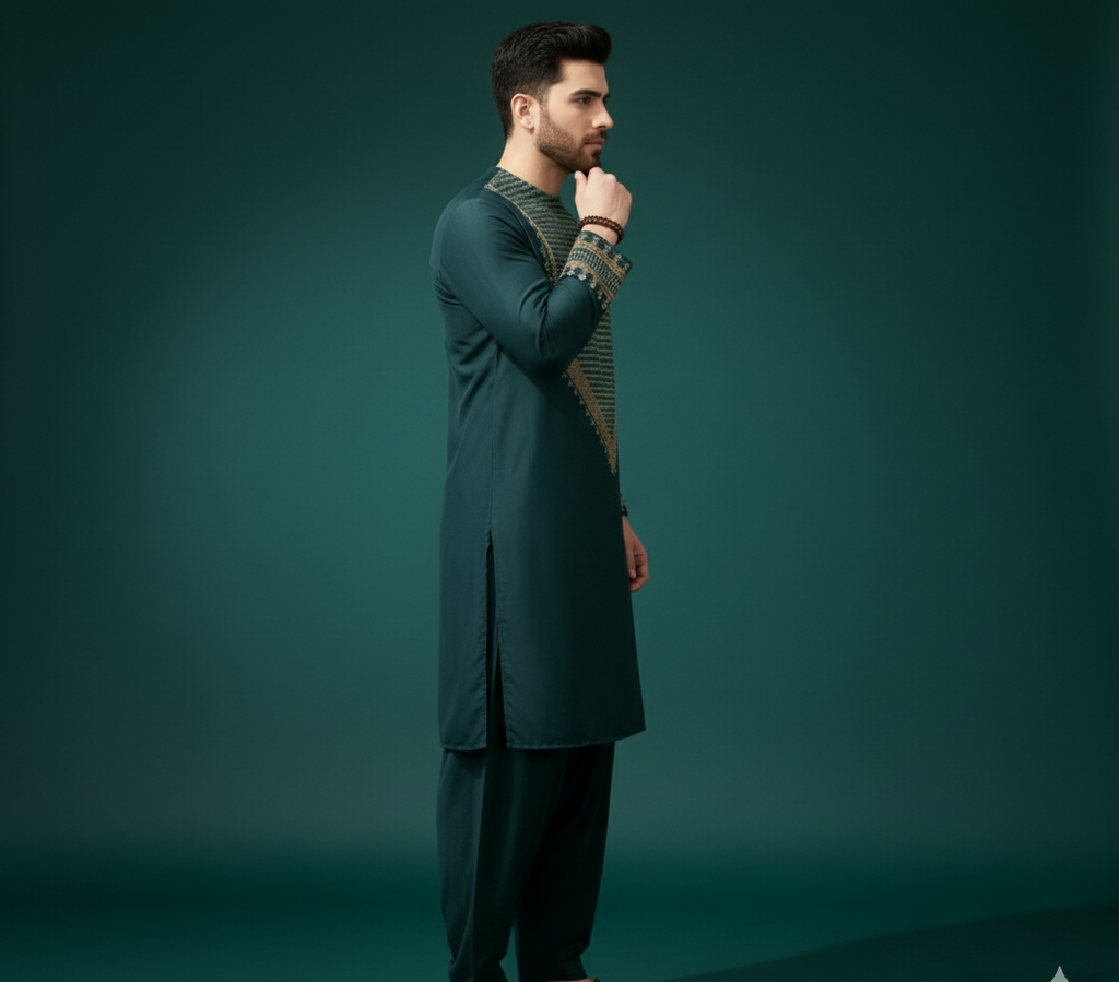The Emerald Elite Kurta Set