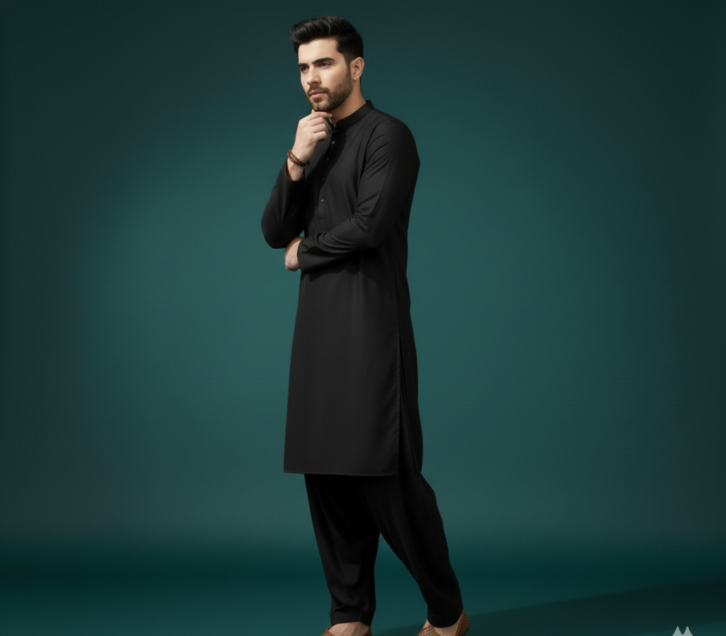 The Timeless Black Shalwar Kameez