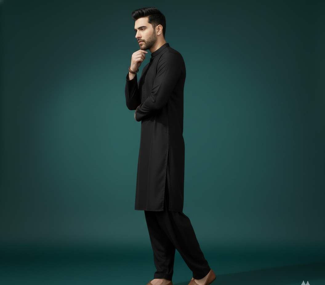 The Timeless Black Shalwar Kameez