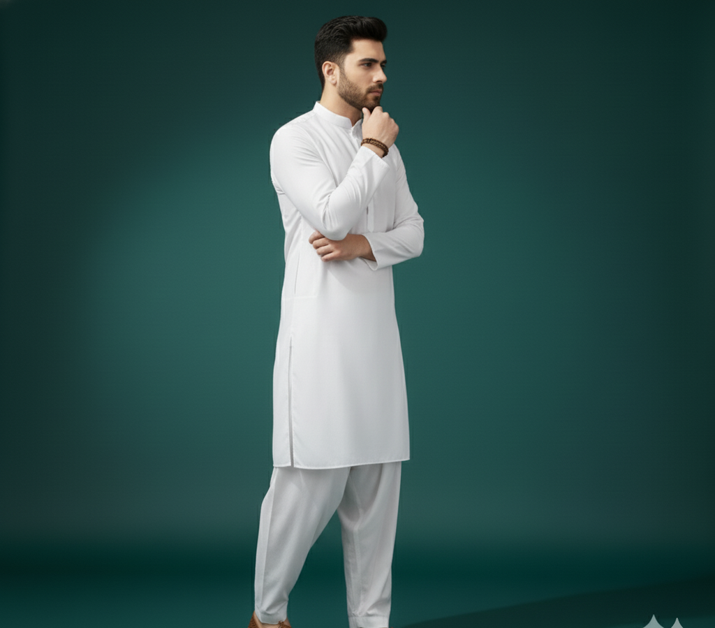 The Essential White Shalwar Kameez