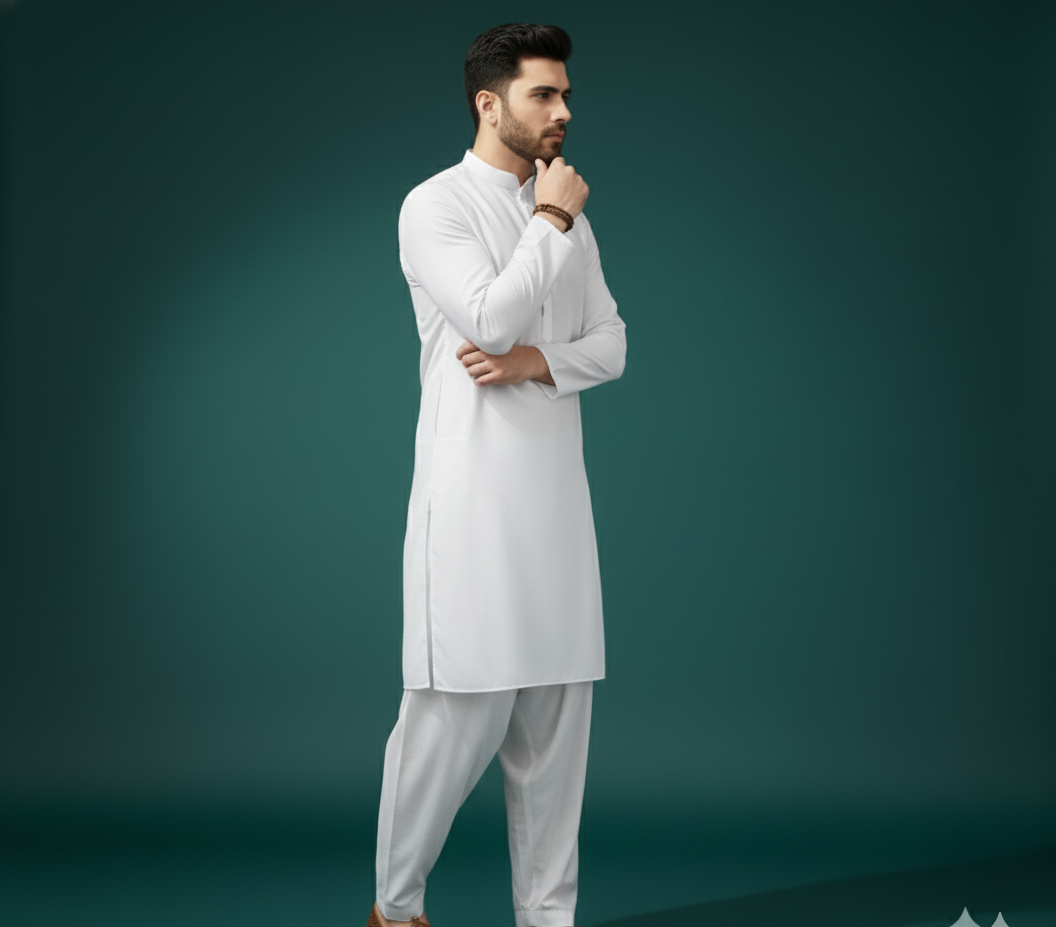 The Essential White Shalwar Kameez