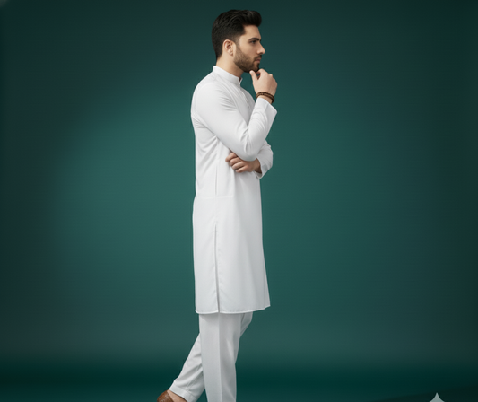 The Essential White Shalwar Kameez