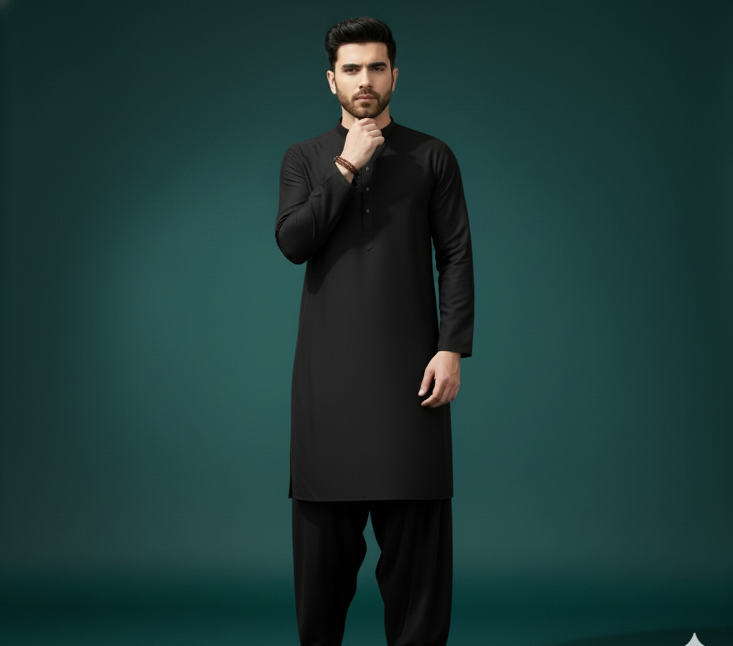 The Timeless Black Shalwar Kameez
