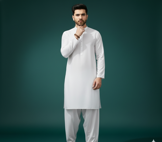 The Essential White Shalwar Kameez